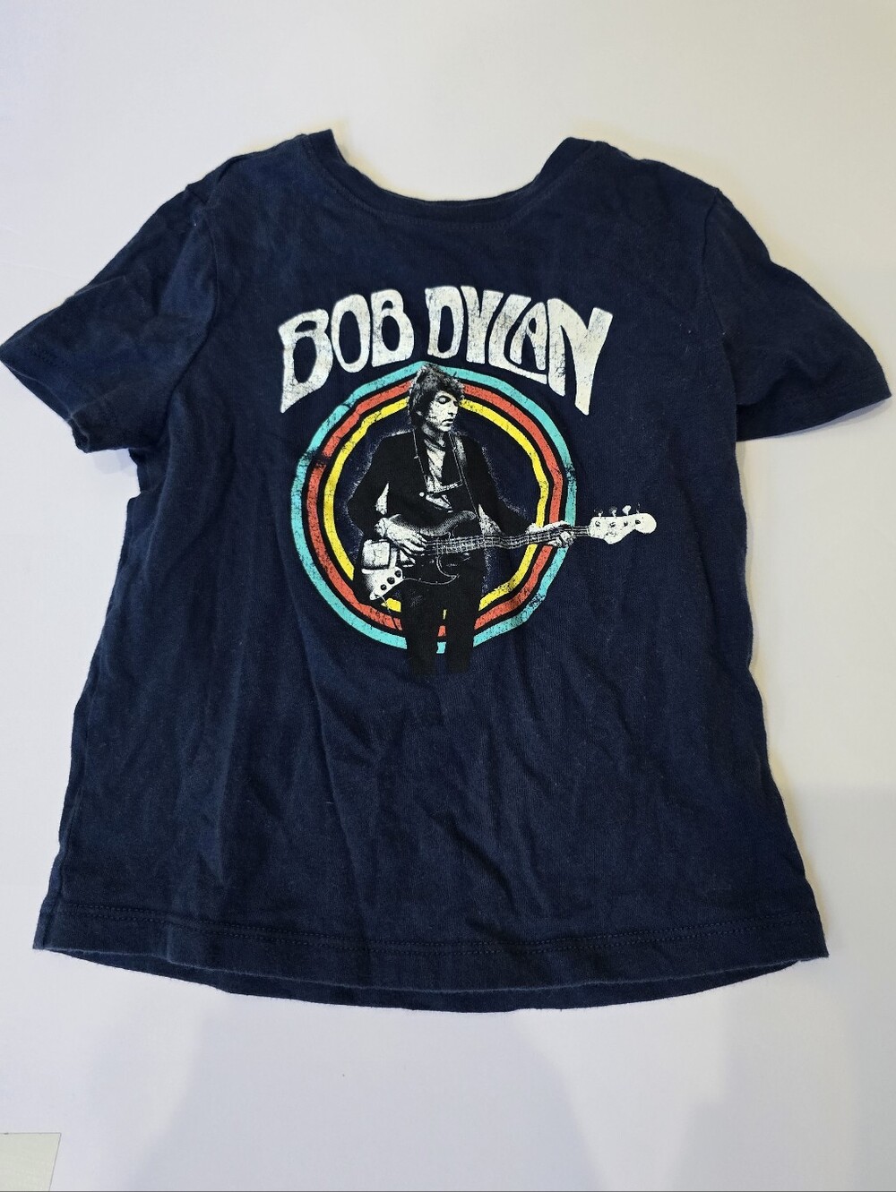 Old Navy Navy Toddler 3t Bob Dylan Graphic Tee